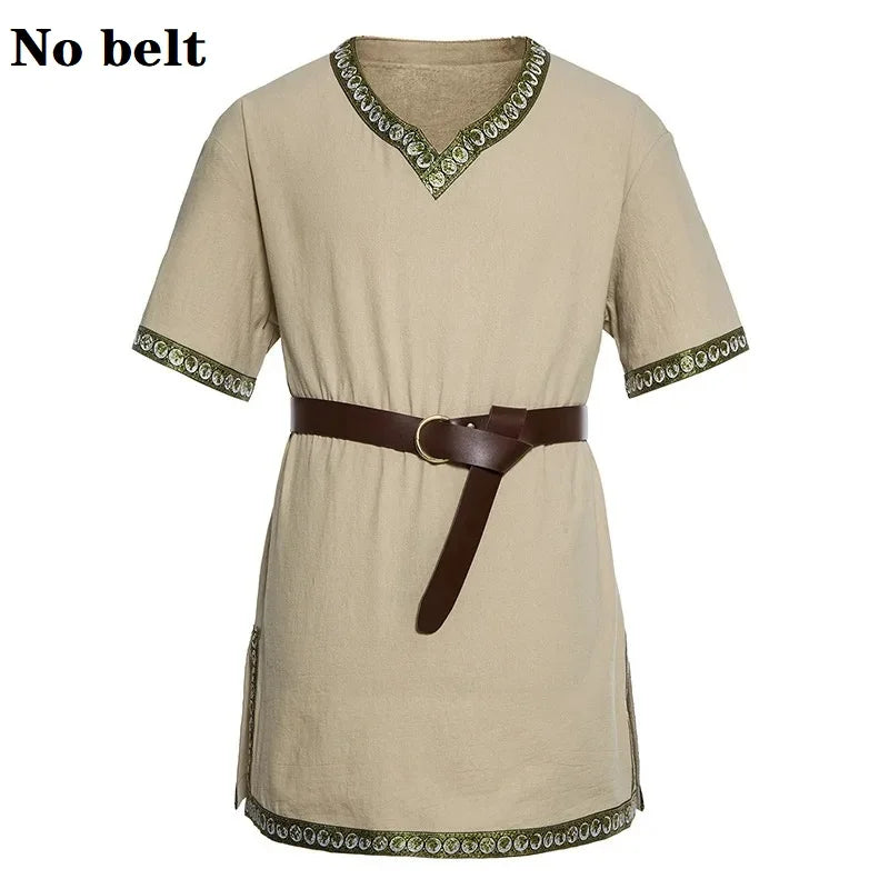 Knight Cosplay Medieval Costume Tunic Halloween Costumes for Men Adult Viking Pirate Disguise Fancy Clothing - product image 19