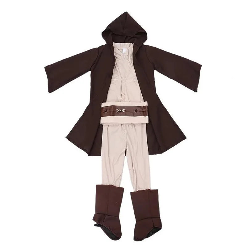 Halloween Kylo Ren White Soldier Obi-Wan Kenobi Kids Costume Jedi Warrior Kids Darth Vader - style 5 / S