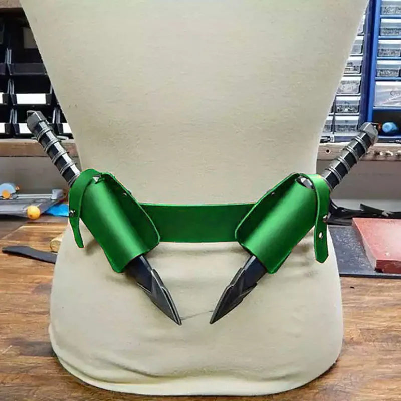Medieval Steampunk Costume Belt Holster or Latex Dagger Prop
