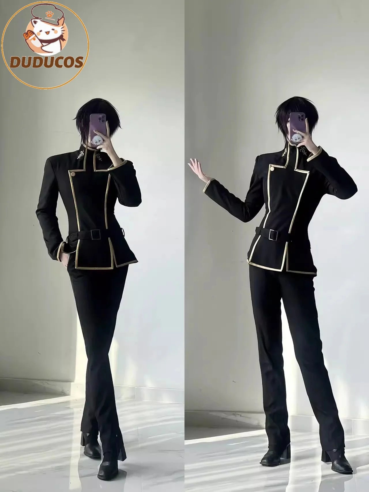 Lelouchh Lamperougee Costume Anime Costume DUDU-R Men School Uniform Costume Lelouchh - Costume / M
