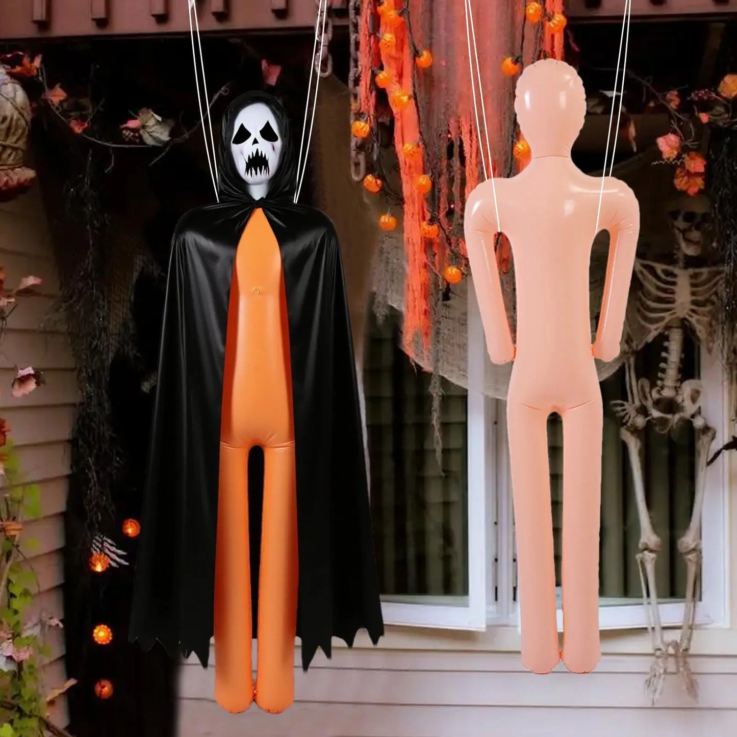 DIY Halloween Inflatable Body Mannequin 150/156cm Scary Decorations Creepy Photo Props For Haunted House - product image 4