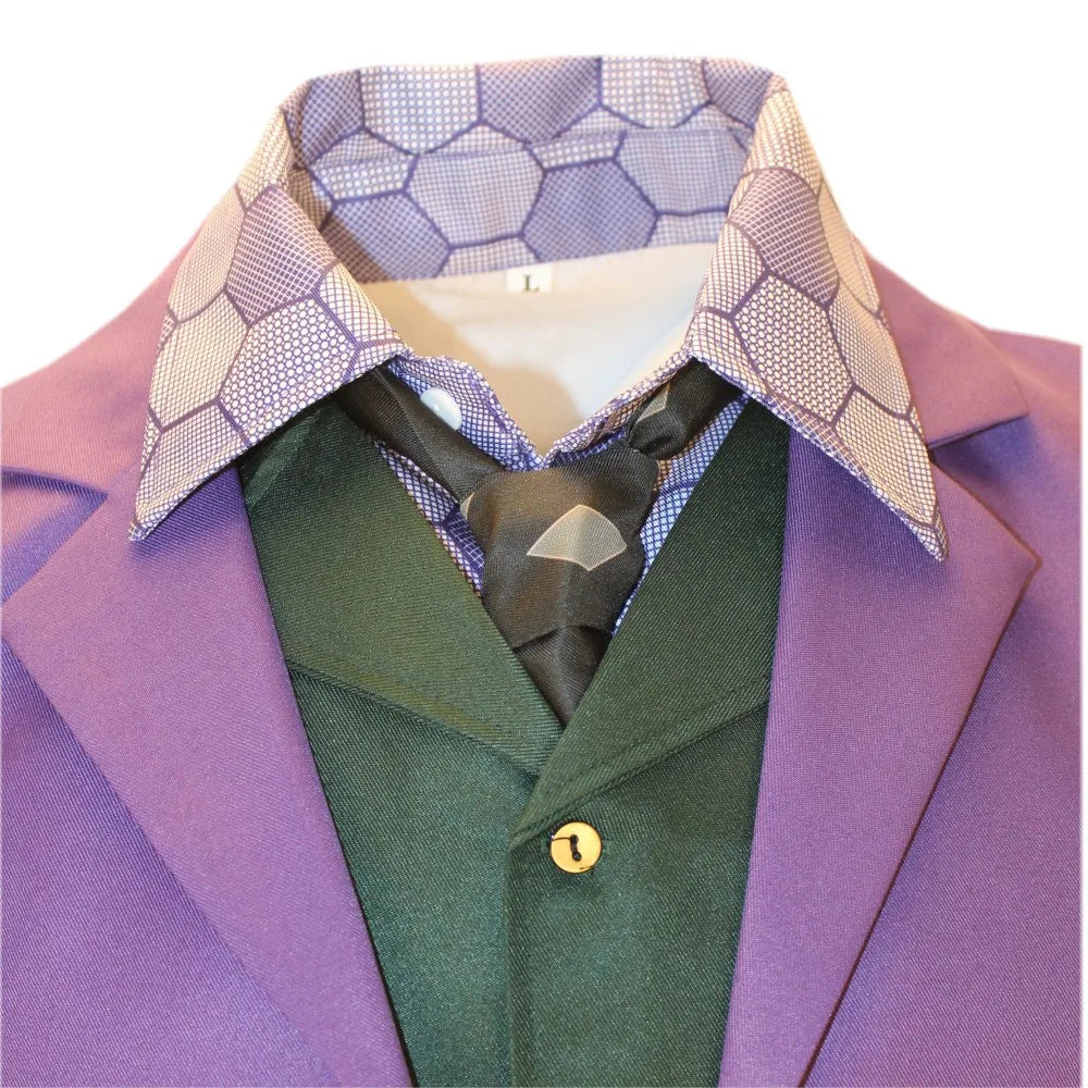 Dark Bat Hero Costume Men's Heath Ledger Joker Halloween Version Dark Knight Thriller Outfit Same - 6pcs / M