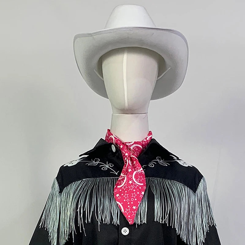 Western Doll Cowboy-Inspired Costume with Hat Cowboy With Scarf Western Long Sleeve