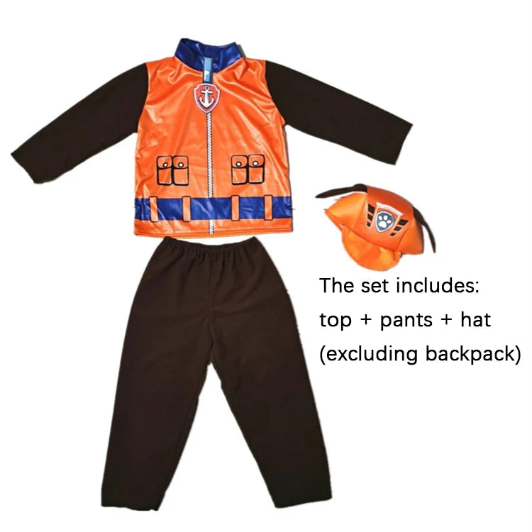 Rescue Pup Patrol-Inspired Kids Costume Children Tops Pants Patrol Uniform Costume