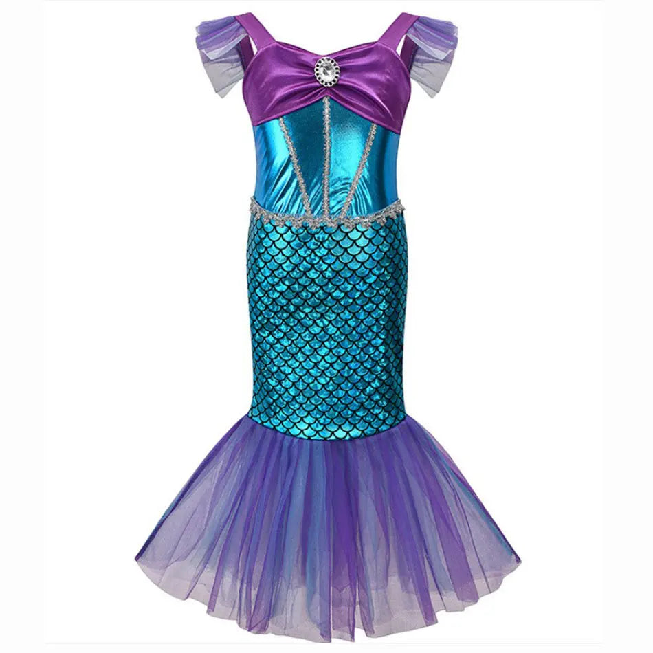 Kids' Princess Sleeveless Mermaid Fairy Tale Funny Costume - alternate view 3