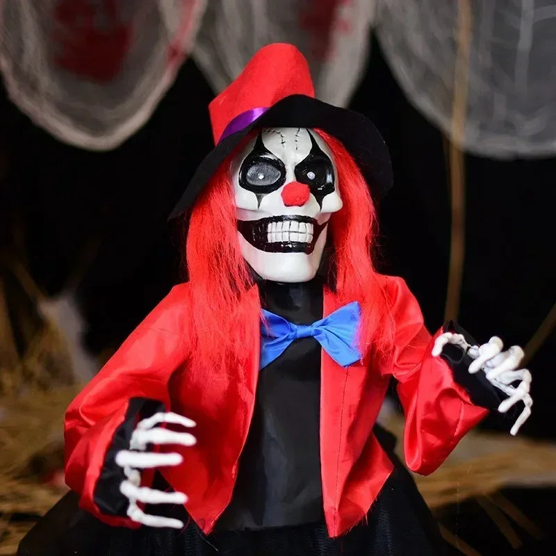 Scary Clown Ghost Lawn Ornament with Glow Eyes, Halloween Yard Stake Decor for Haunted House, Garden & Party - product image 5