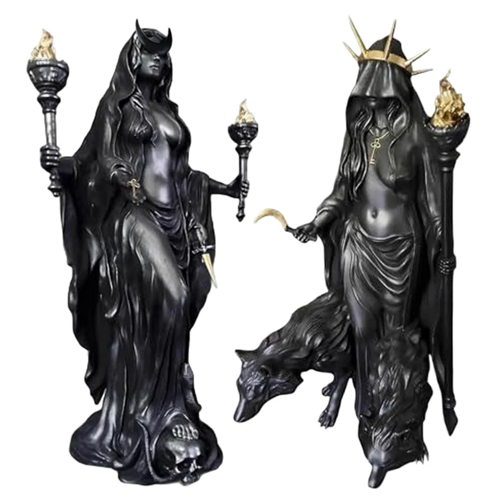 Witch of The Night Home Decoration Halloween Hecate Greek Witch Statue - product image 1