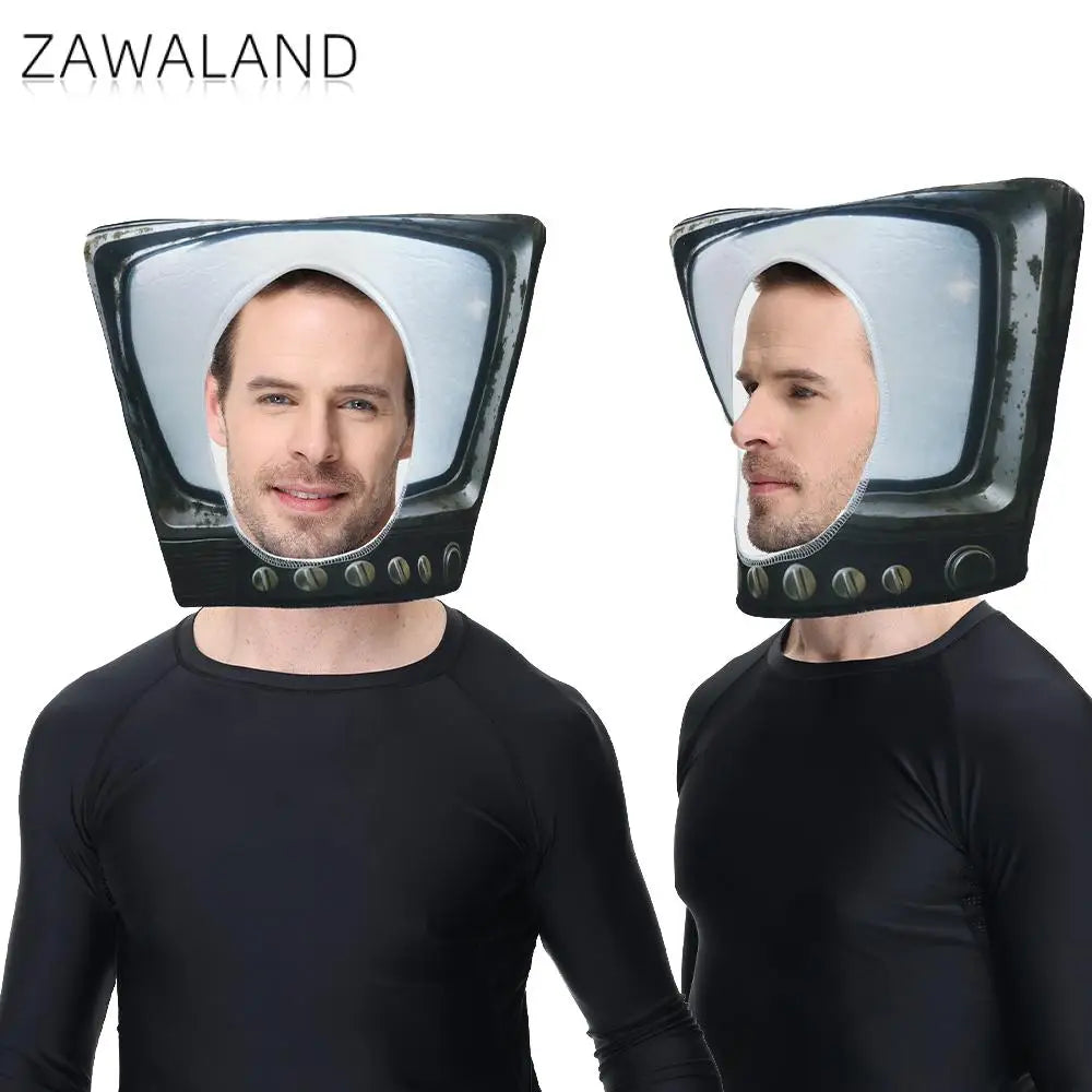Television Costume Adult Women Men Halloween Outfits Television TV Set Dress Up Sponge - Television / Adult
