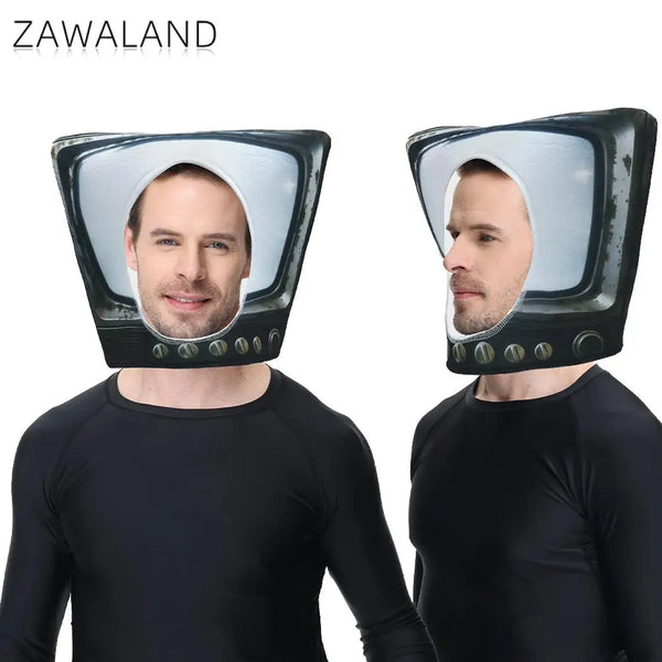 Television Costume Adult Women Men Halloween Outfits Television TV Set Dress Up Sponge - Television / Adult
