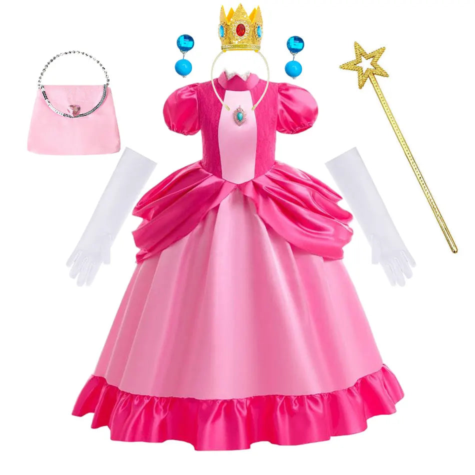 Kids’ Pink Video Game Princess Halloween Costume