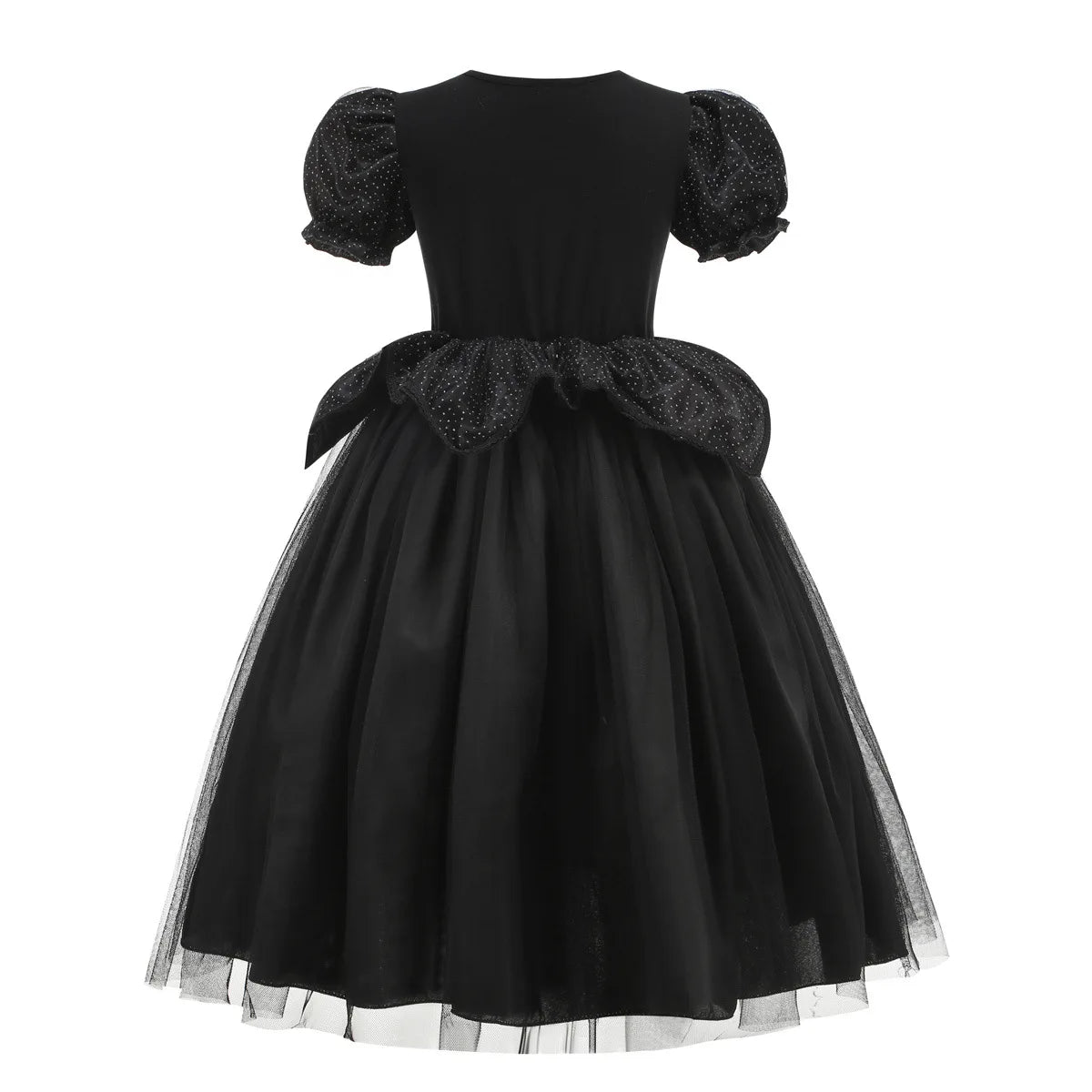 Halloween Costume For Kids Black Witch Dress Fancy Role Playing Costume Girls Gown Outfit - product image 3