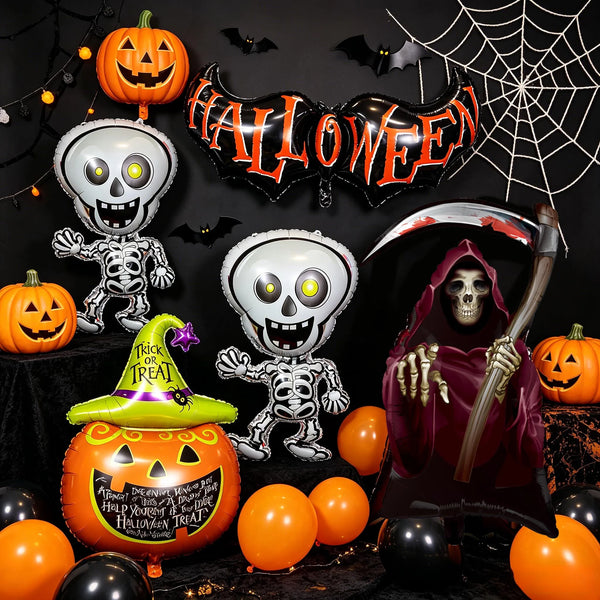 Halloween balloon,party decoration, holiday decoration,photo background,Skeleton Balloon,spider balloon,Mummy - product image 1