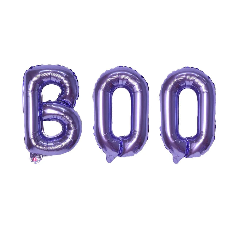 Ghost Balloons 16inch Black Purple Boo Halloween Decoration - product image 3