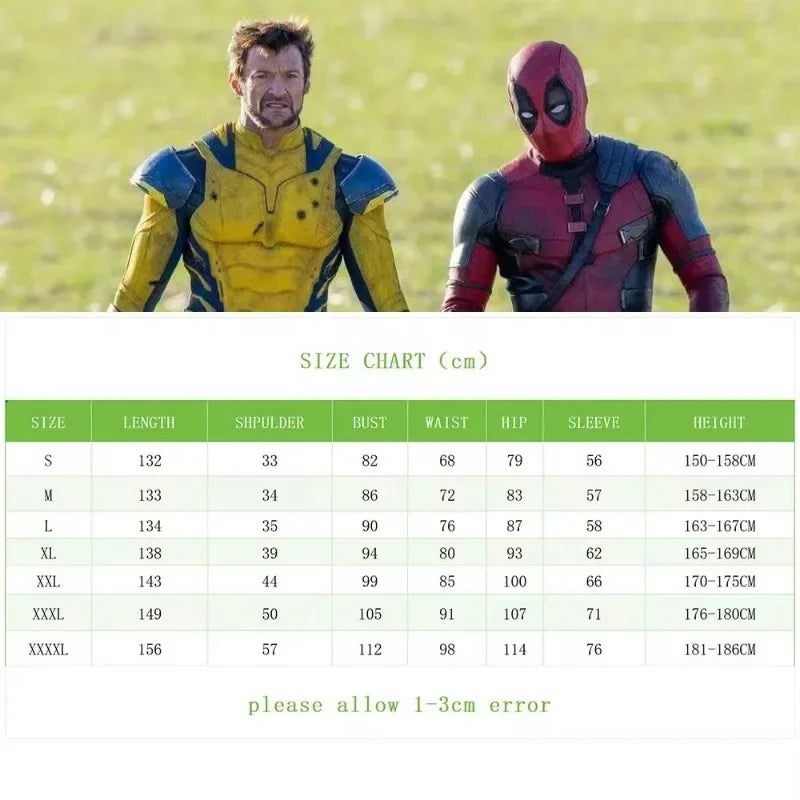 Super-héros yellow clawed superhero red-and-black masked anti-hero Costume d'Halloween pour adultes enfants trois griffes yellow clawed superhero Spandex - product image 4