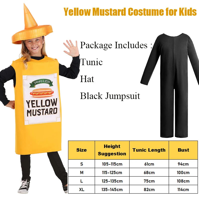 Ketchup & Mustard Costumes for Kids | Funny Food Dress-Up