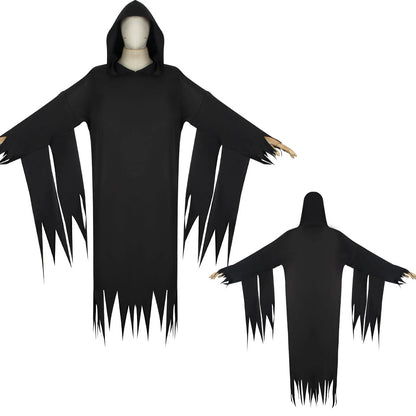 Women's Masquerade Dress Men Demon Scream Ghosts Death Demon Clothes Hoodie Mask