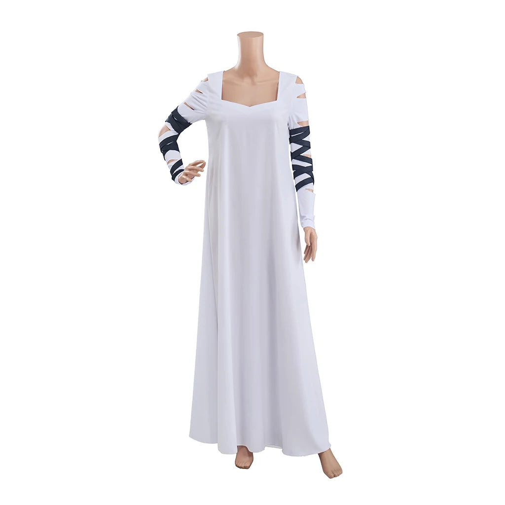 Women's Gothic Monster Bride White Maxi Dress – Halloween Costume