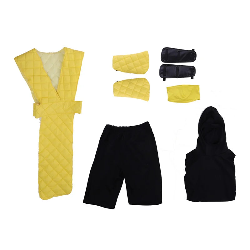 Game Mortal X Scorpion Costume Sub-Zero Costume Yellow Blue Battle Combat Men's Outfit - green / XXL