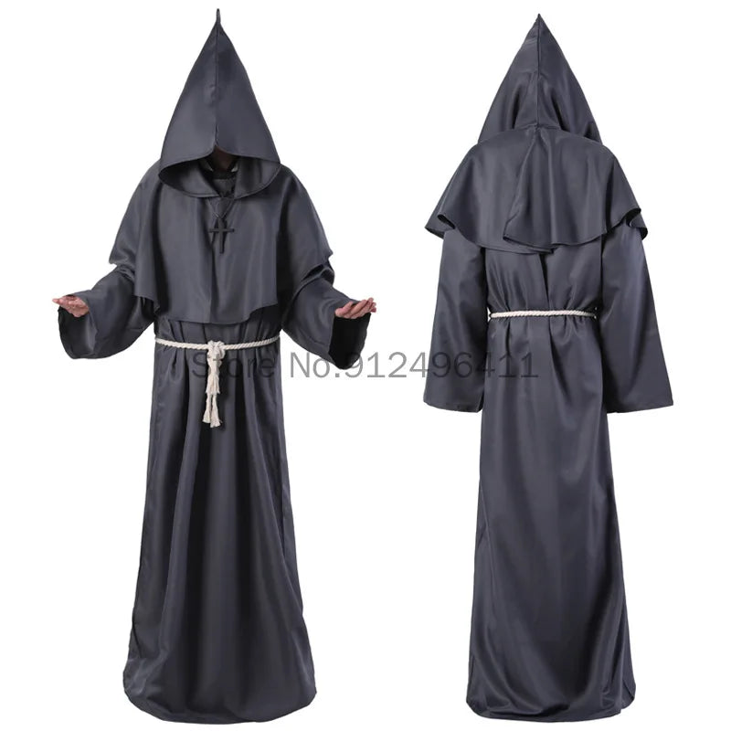 Medieval Halloween Costume for Adults - Hooded