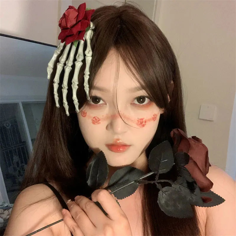 Women's Dark Halloween Headgear Female Beauty Dress Scary Decoration Cute Funny - Discount Halloween City