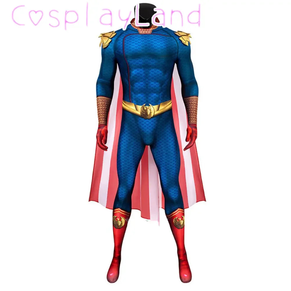 The Boys Homelander Cospaly Superhero Costume Adult Man Halloween Costumes Antony Starr - Homelander / S