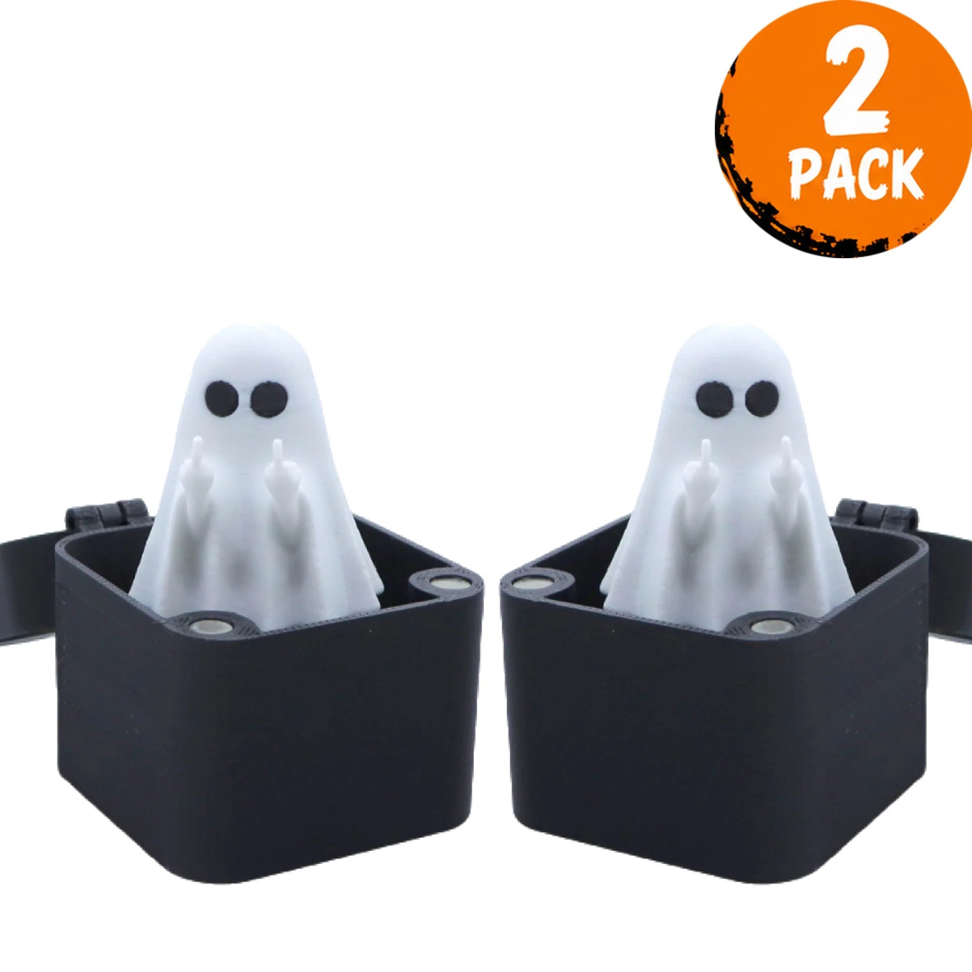 3D Printed Middle Finger Ghost Surprise Box Funny Prank Props Halloween Decor Spooky Pop Up Ghost Gift