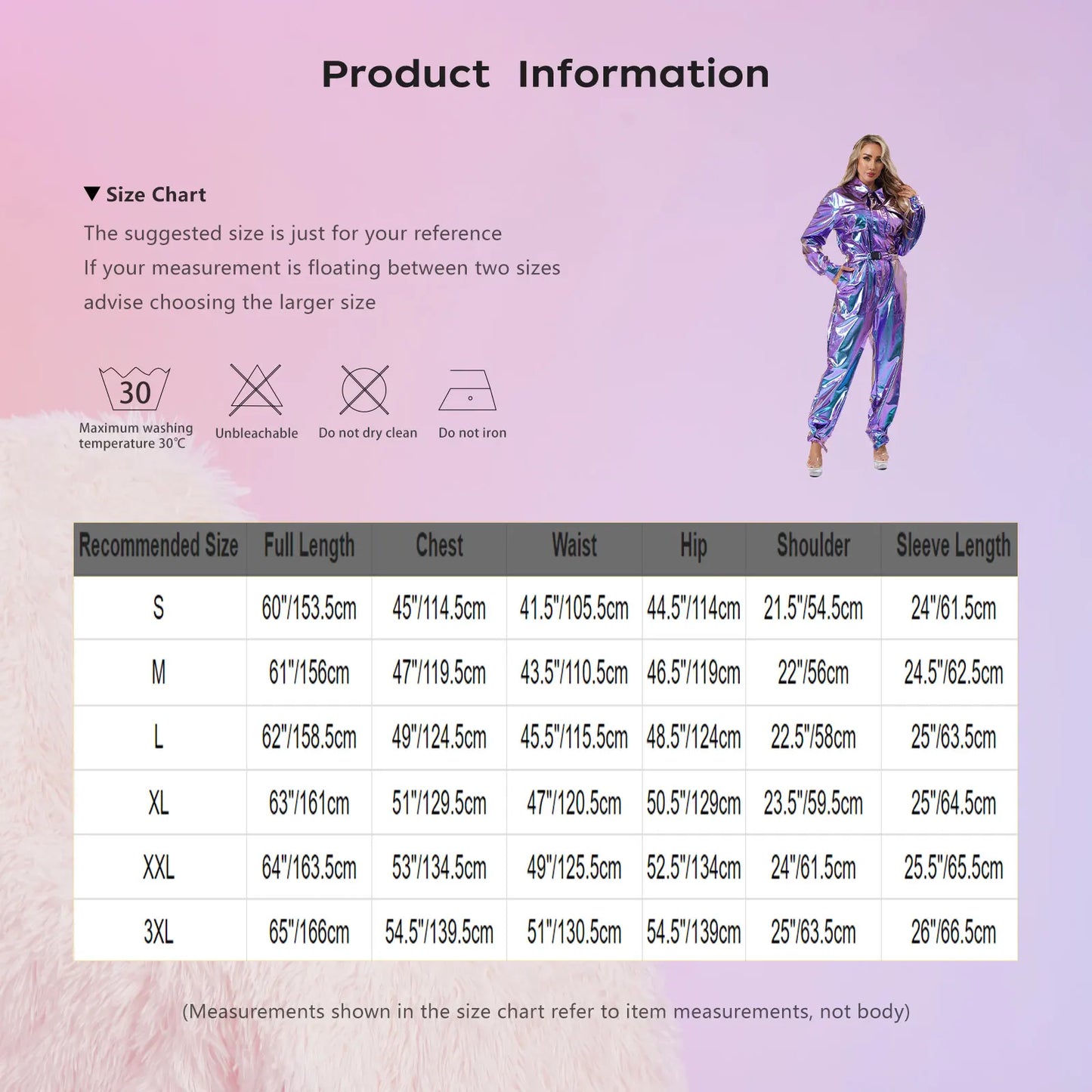 Women's Halloween Disco Astronaut Costume Holographic Shiny Metallic Overalls Bodysuit - Silver / L