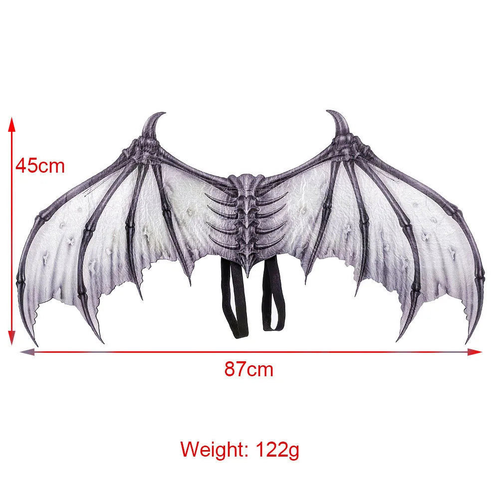 Demon Bone Wings with Straps Foldable Wings Halloween Costume Accessories - View 4