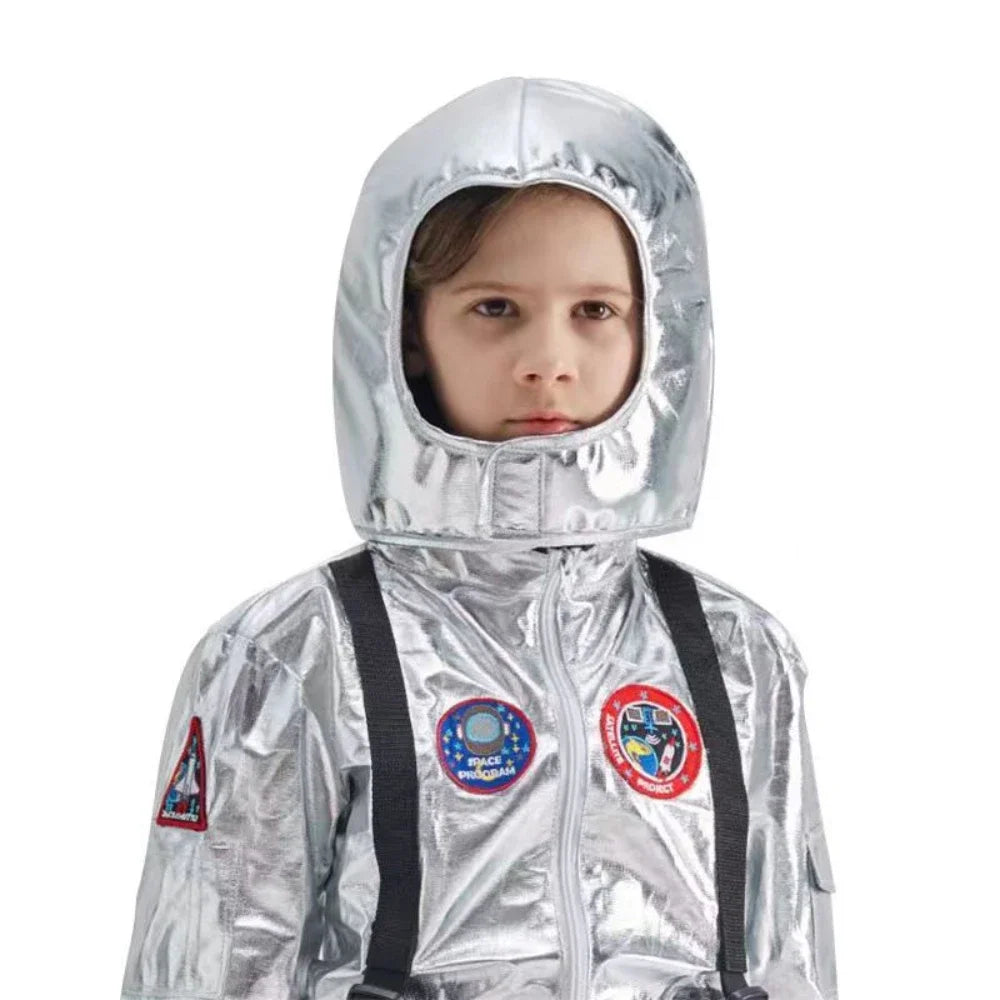 Halloween Adult Children Astronaut Costume Silver Spaceman Men Women Space Suit Halloween Performance Costume - product image 6