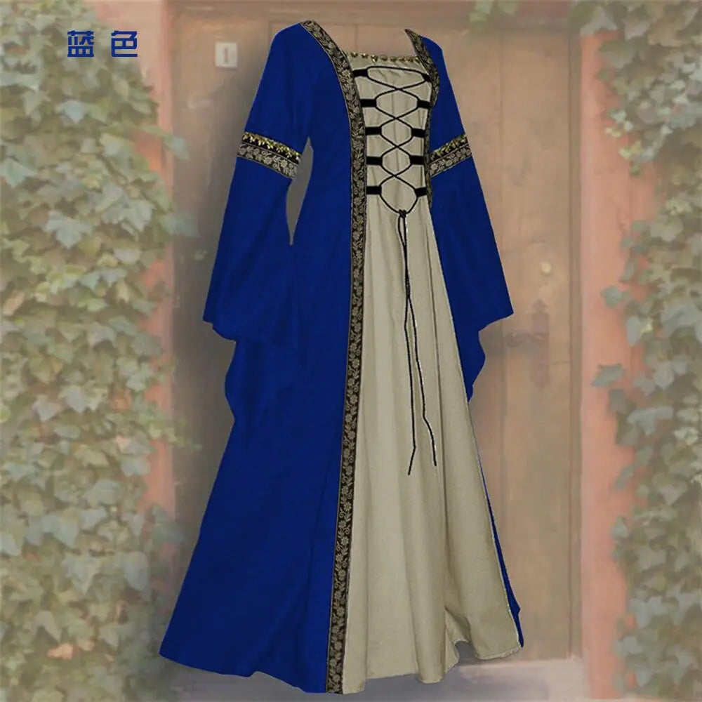 Women's Medieval Dressing Big Swing Vintage Long Sleeve Hollow - product image 6