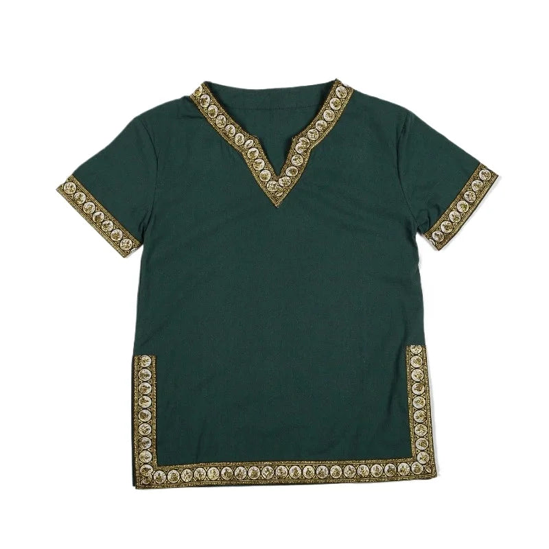 Medieval Shirt Costume T Shirt Child Boys Girls Vikings Pirate Shirt Knight Cotton