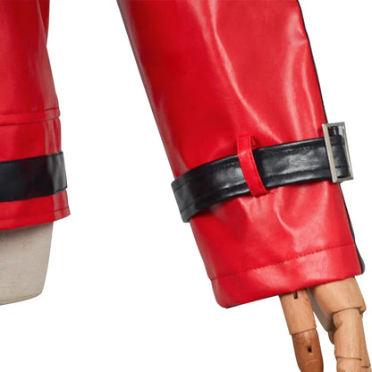 Michael Jackson Thriller Scary Costumes Red Leather Jacket for Men's Man Adults Child - Red / 120