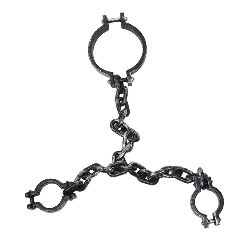 D2 Halloween Fake Chains Haunted House Horror Props Home Decoration Prisoner - product image 5