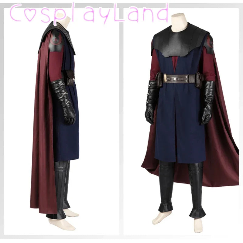 Men's Men Force-Sensitive Knight New Outfit With Red Cape Outfit Comic Con Costume - alternate view 2