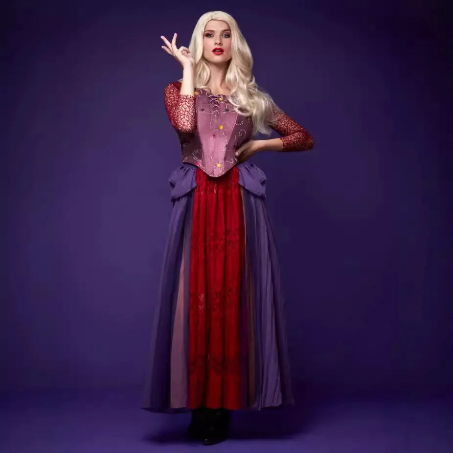 Black Witch Cosplay Black Dress Costume Magic Suit Halloween Medieval Witches - product image 3