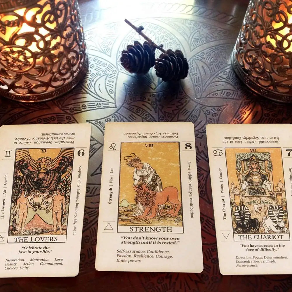 Beginner Tarot Deck with Keywords – 78 Cards