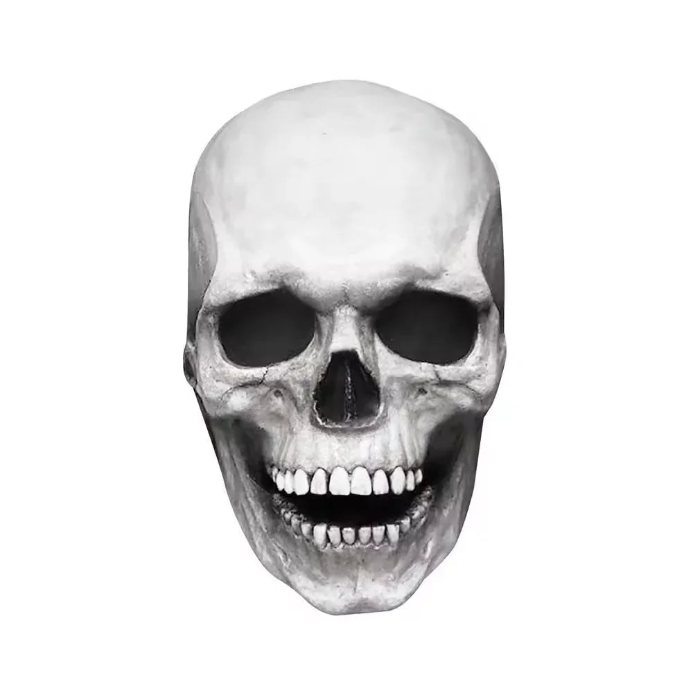 Halloween Horror Mask 3D Reality Full Head Skull Jaw Helmet Latex Scary Skeleton Mask Carnival Cosplay - product image 5