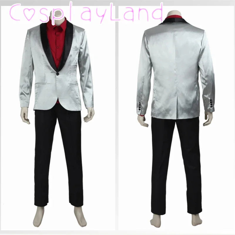 Halloween Carnival Outfit Comic Con Clown Joker Costume Stage Roleplaying Cosplay Complete Set Skirt Pants - product image 1
