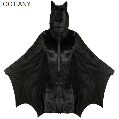 Halloween Devil Costume Evil Bat Skirt Gothic Women's Clown Bat Hooded Bodysuit Gothic - View 6