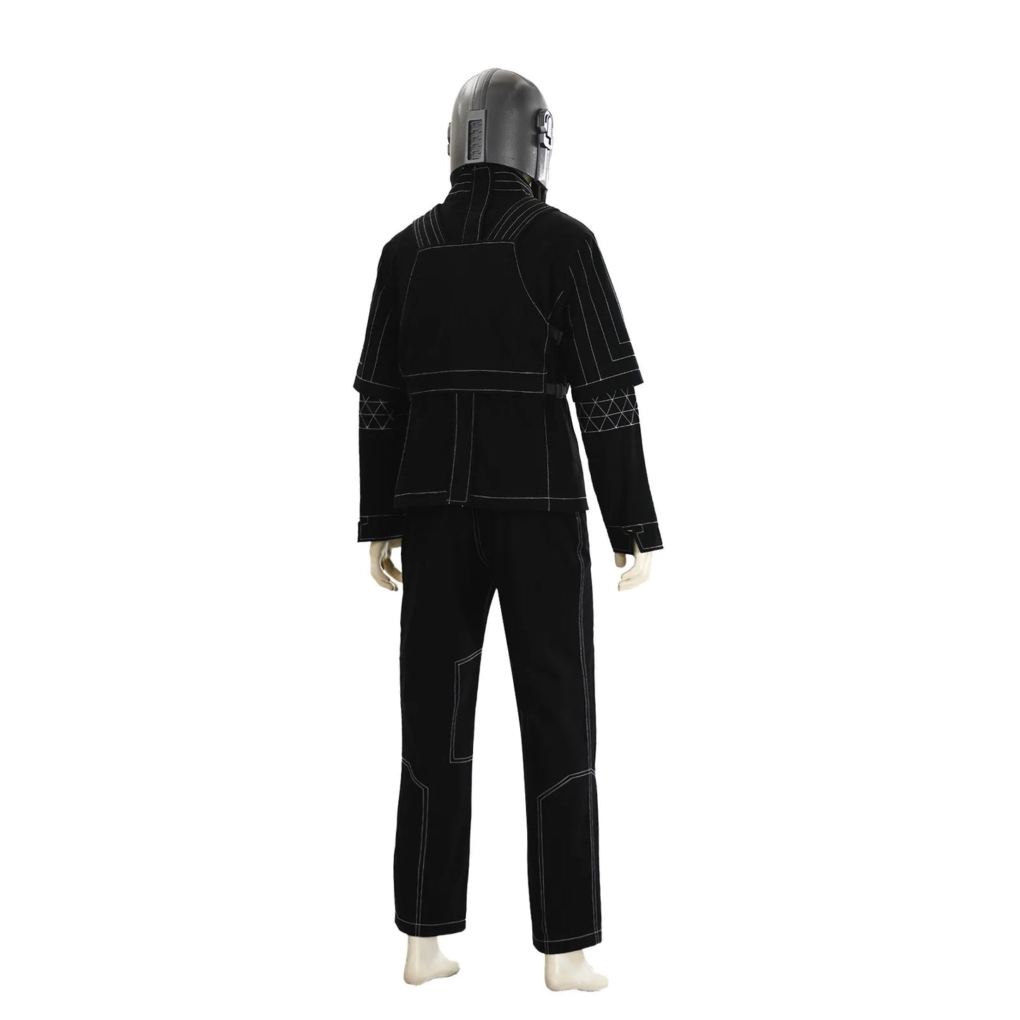 Din Djarin Costume Top Pants for Adult Men Movie Bounty Hunter‌ Roleplay Outfits Halloween - PVC helmet / XL