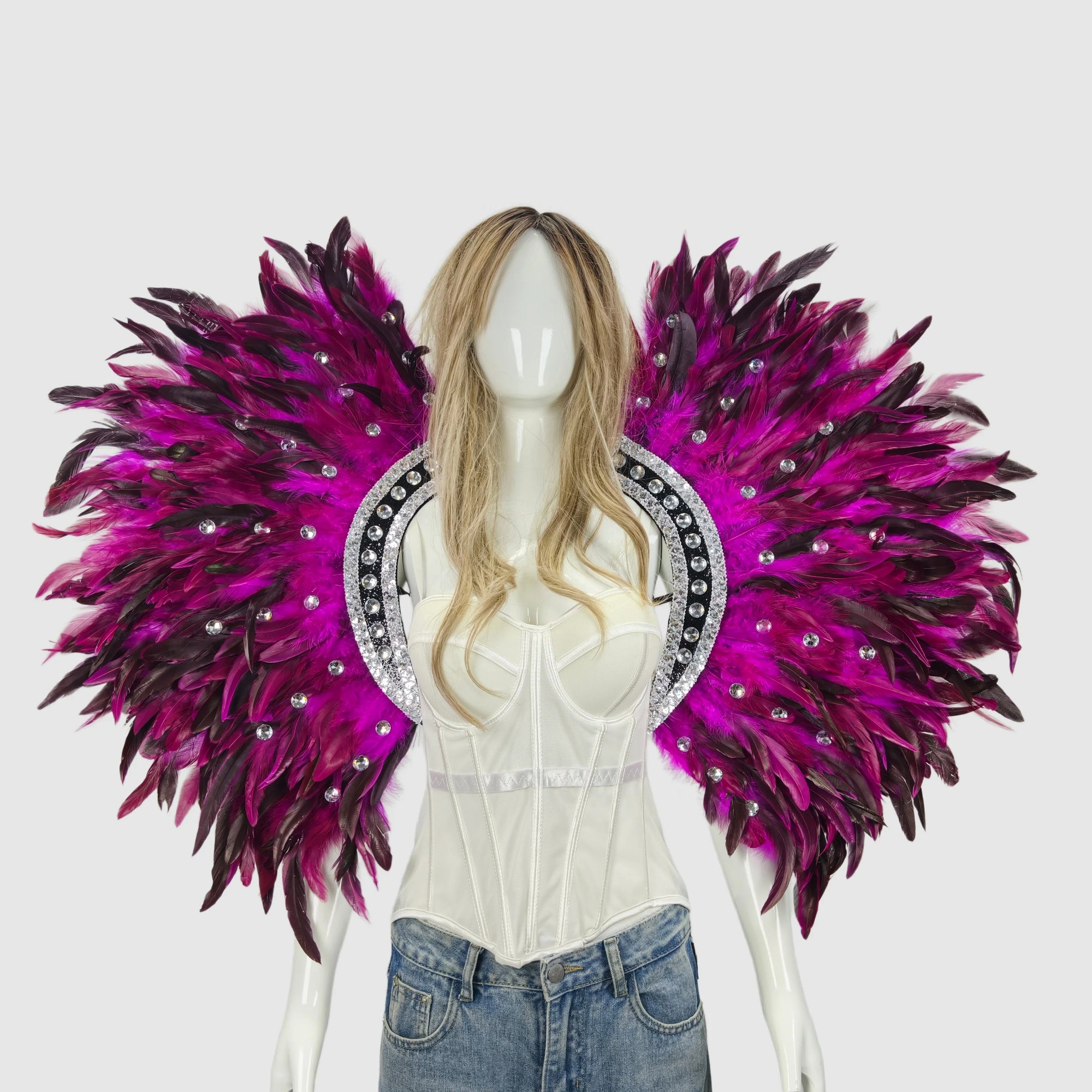 Feather shawls and scarves for Halloween, unisex, feather carnival - product image 8