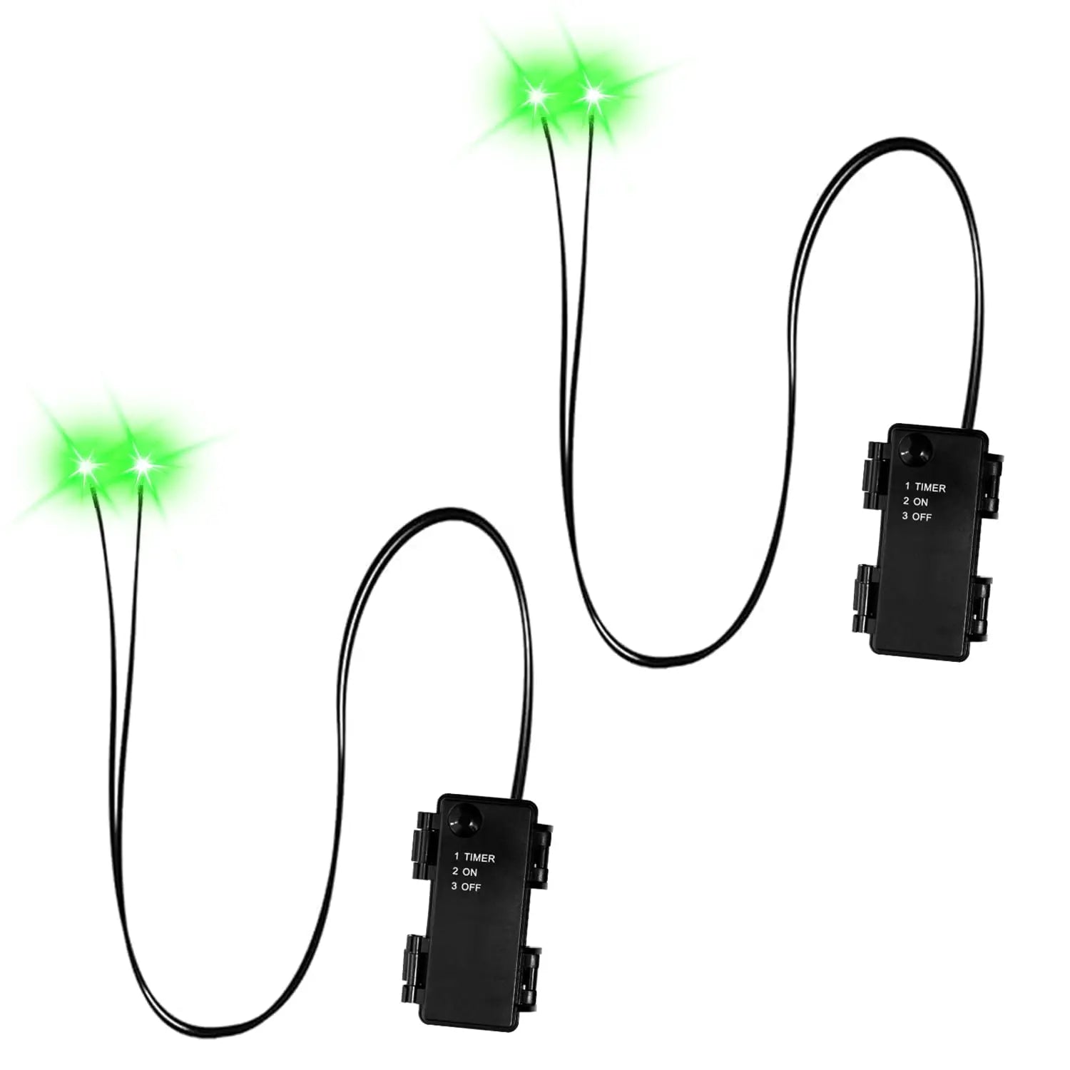 LED Glowing Skeleton Eyes - 2 Pcs Timer - Controlled Halloween Props for - product image 9