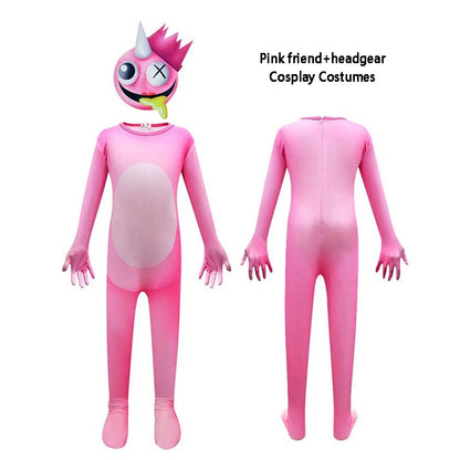 Cosplay Costumes Kids Boy Halloween Blue Monster Horror Games Jumpsuit Carnival Birthday Party Costumes Girls One Piece Suit