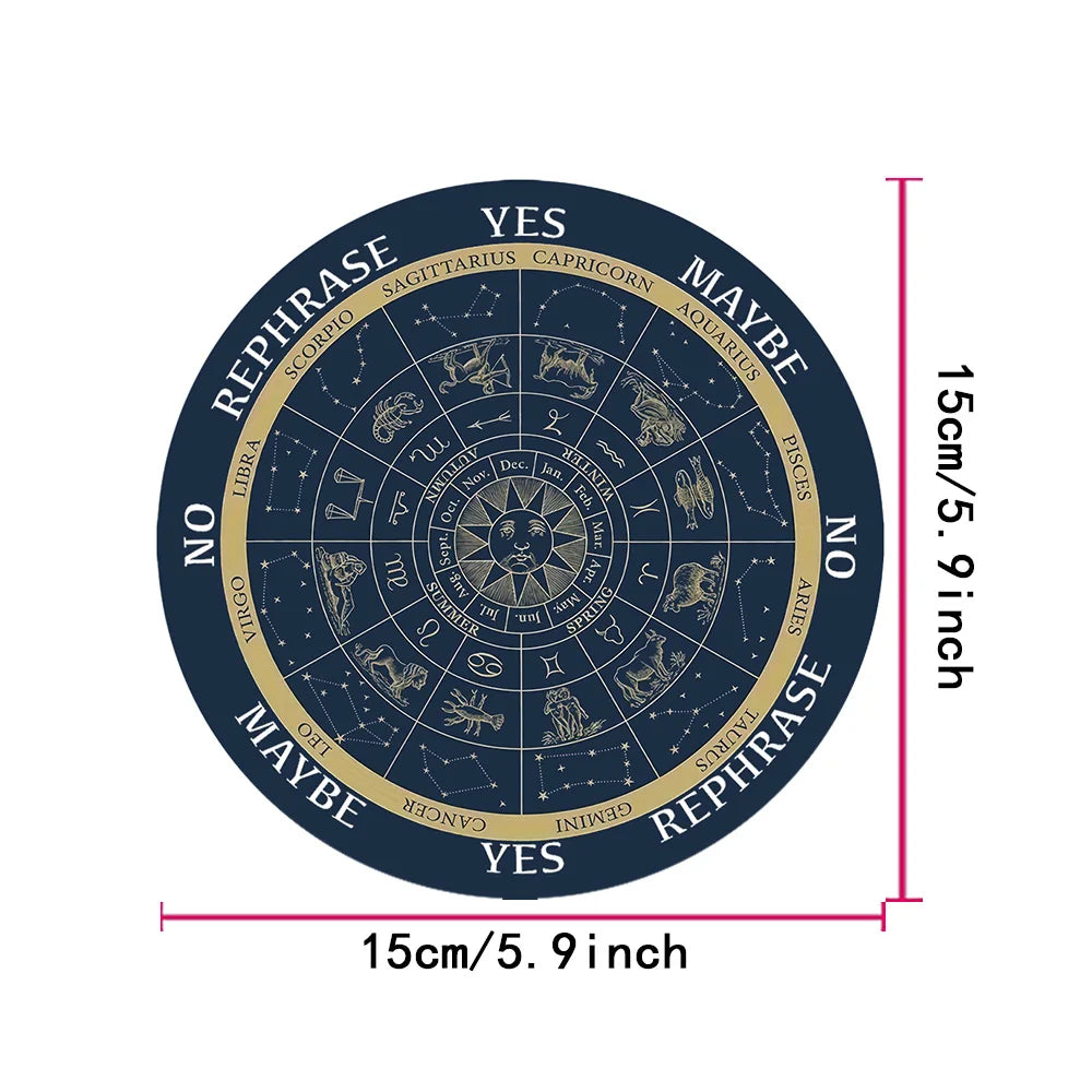 Crystal & Star Astrology Pendulum Divination Mat