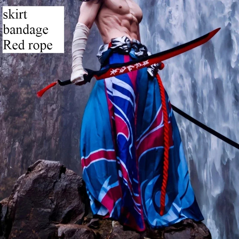 Yone Costume Game LoL the Unforgotten Yone Sexy Dress Uniform Halloween Outfits for Male - only costume men / XL