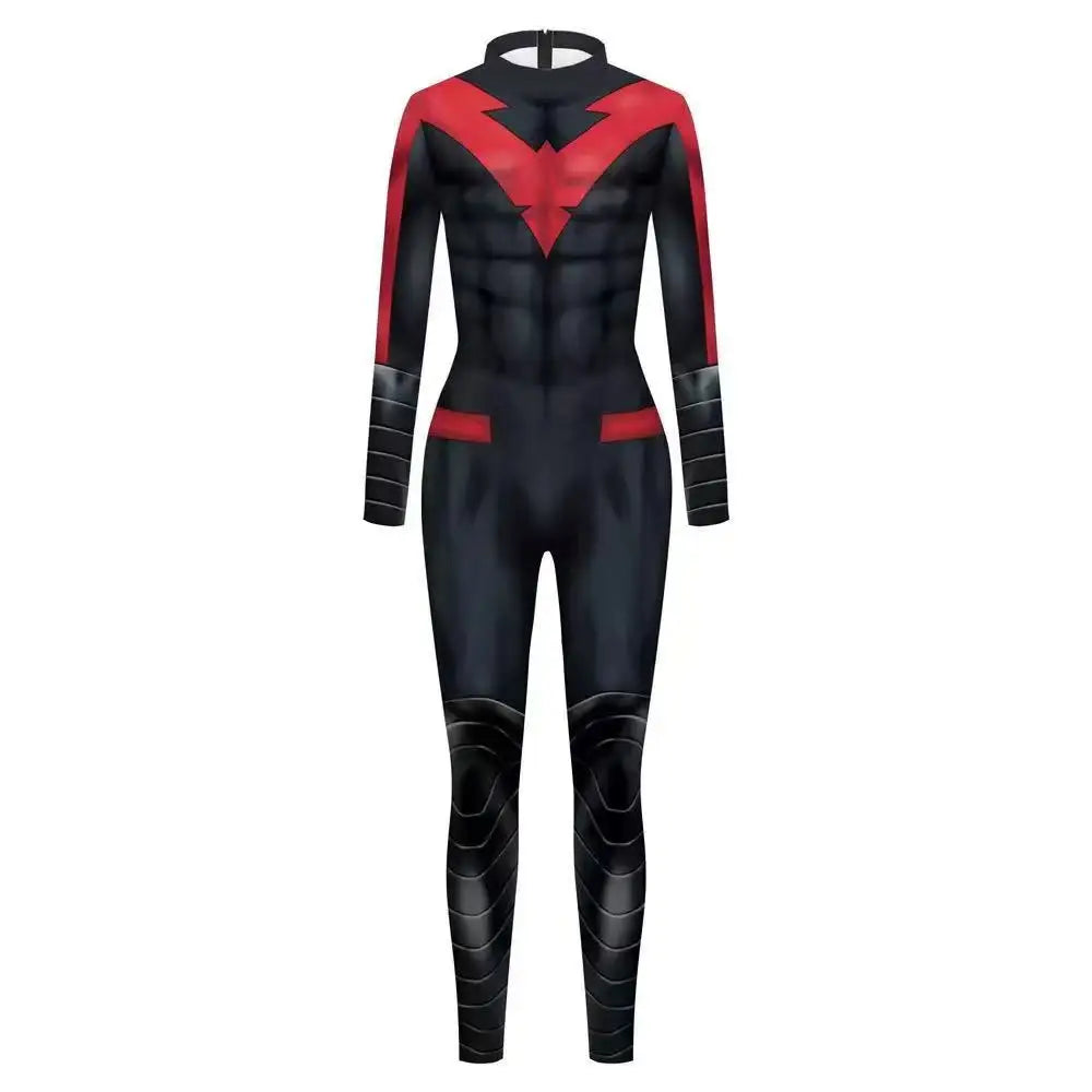 Hot Nightwing Costume Bodysuit Superhero Comic Anime Zentai Suit Halloween Men Male - Costume 1 / 150