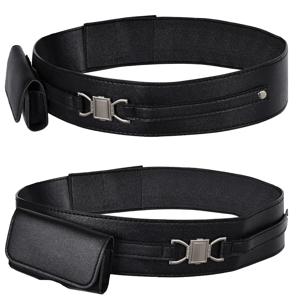 Juedi Knight Anakin Belt Black Brown Movie Space Battle Costume Fantasy Costume - Black / XS（old）