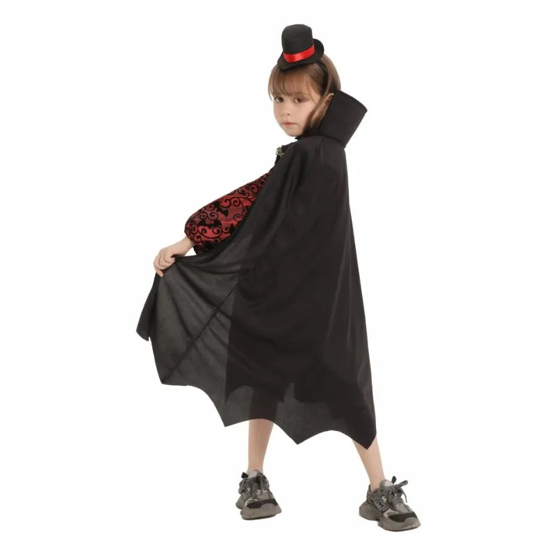 Kids Vampire Dracula Costume – Boys & Girls Halloween Dress-Up