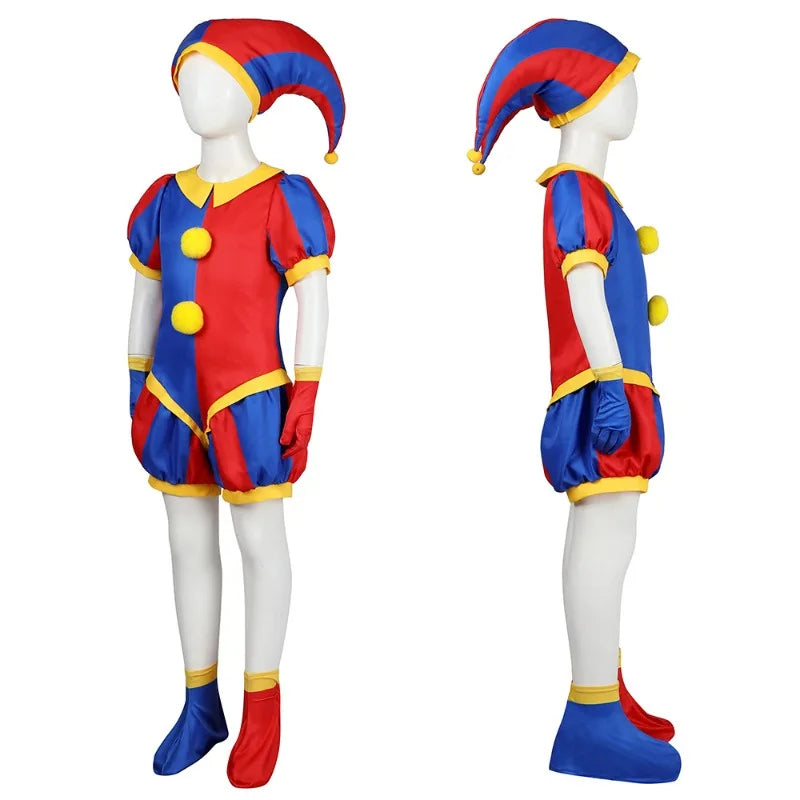 Pomni Costume Anime the Amazing Digital Circus Cartoon Uniform Hat Gloves Halloween for - Hat adult / S