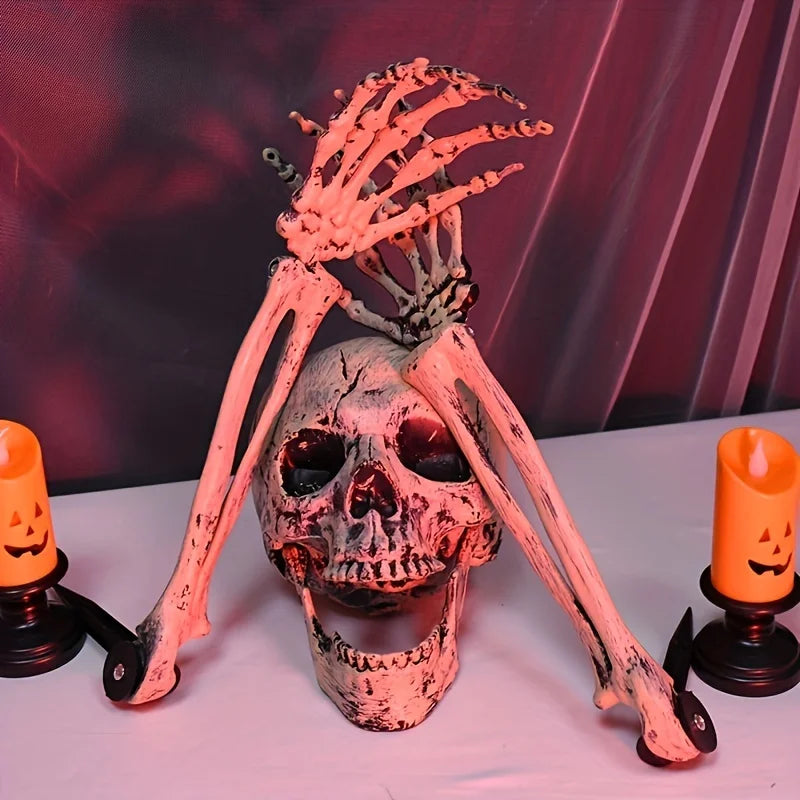 Realistic Skeleton Stakes Halloween Realistic Skull Skeleton Head Human Hand - product image 4